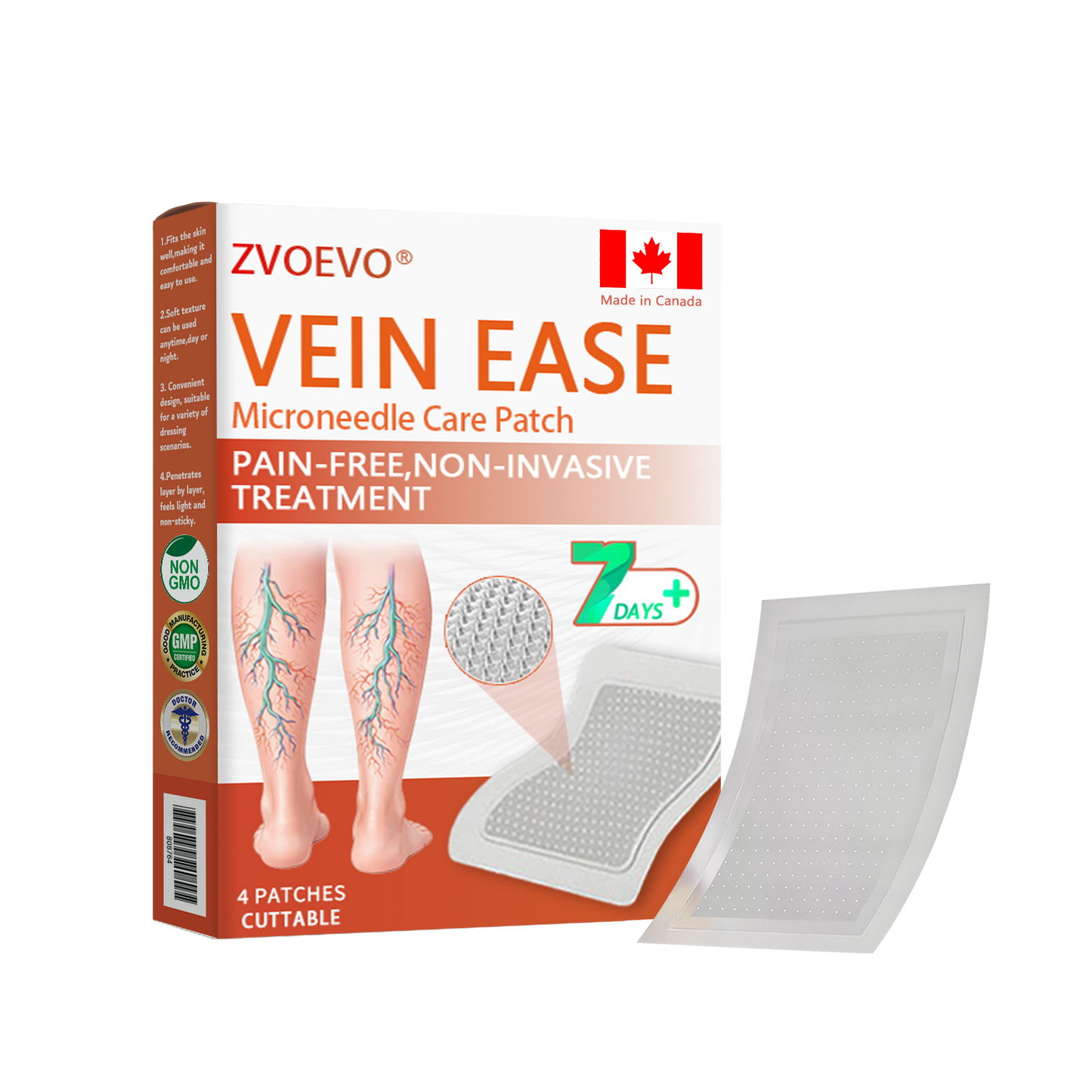 ☘️🎉Zvoevo® Vein Ease Microneedle Care Patch(For Spider Veins, Varicose Veins, Swelling & Leg Fatigue) - Last Day Promotion 50% OFF