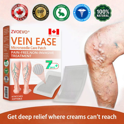 ☘️🎉Zvoevo® Vein Ease Microneedle Care Patch(For Spider Veins, Varicose Veins, Swelling & Leg Fatigue) - Last Day Promotion 50% OFF
