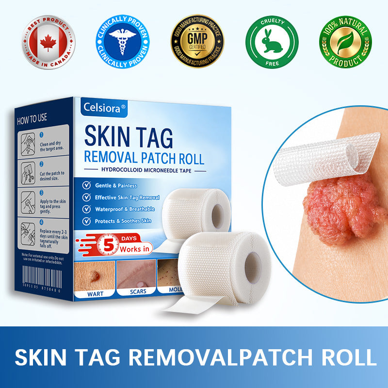 🍀💯Celsiora® Multi-Functional Microneedle Hydrocolloid Patch Roll | Targets Skin Tags, Warts & Stubborn Blemishes