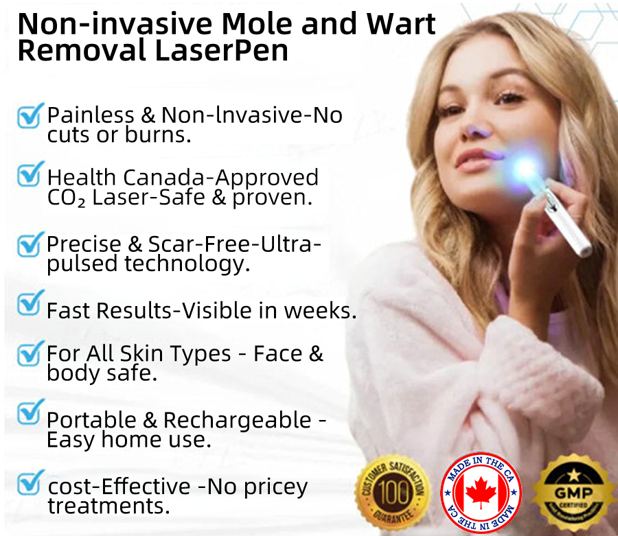 Remifa® Non-invasive Mole & Wart Removal Laser Pen(Quick and painless removal of warts, moles, age spots, and skin tags with no side effects)