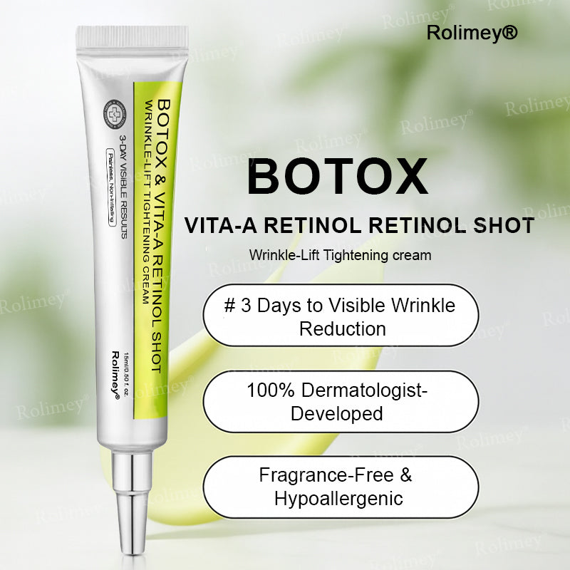 🍀Made and shipped from Canada 💫Rolimey® Botox & Vita-A Retinol Shot Wrinkle-Lift Tightening cream - Last Day Promotion 50% OFF
