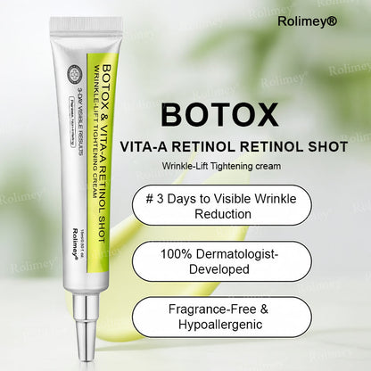 ✔Made and shipped from Canada 💫Rolimey® Botox & Vita-A Retinol Shot Wrinkle-Lift Tightening cream - Last Day Promotion 70% OFF