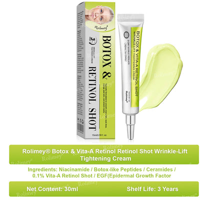 🍀Made and shipped from Canada 💫Rolimey® Botox & Vita-A Retinol Shot Wrinkle-Lift Tightening cream - Last Day Promotion 50% OFF