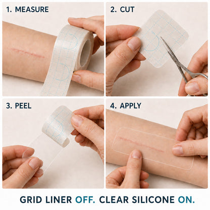 🍁TRILUMIA® SILICONE SCAR THERAPY ROLL  Help Soften, Flatten & Improve the Appearance of Raised Scars