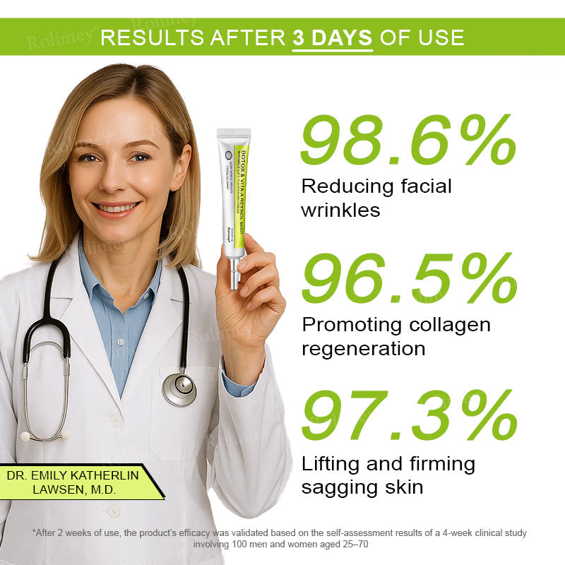 ✔Made and shipped from Canada 💫Rolimey® Botox & Vita-A Retinol Shot Wrinkle-Lift Tightening cream - Last Day Promotion 70% OFF