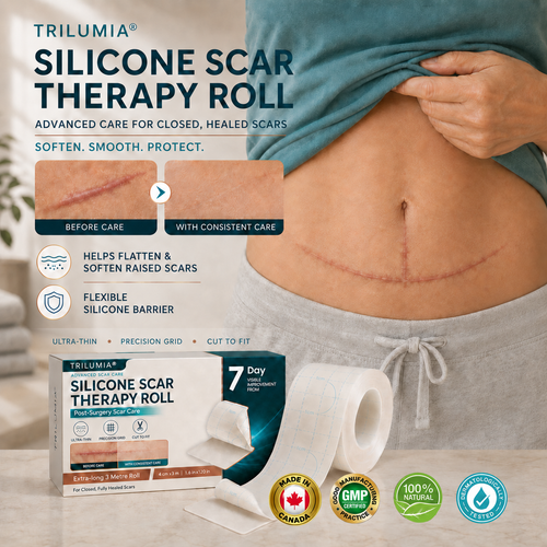 🍁TRILUMIA® SILICONE SCAR THERAPY ROLL  Help Soften, Flatten & Improve the Appearance of Raised Scars