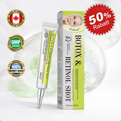 ✔Made and shipped from Canada 💫Rolimey® Botox & Vita-A Retinol Shot Wrinkle-Lift Tightening cream - Last Day Promotion 70% OFF