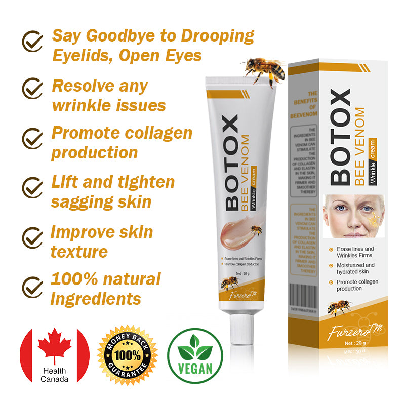 (🛰️Made and Shipped from Canada✅) 👩‍⚕️Furzero™ Botox Bee Venom Wrinkle Removal Cream-(LAST DAY 70% OFF)