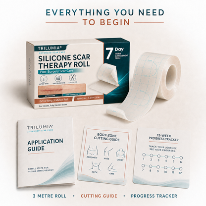 🍁TRILUMIA® SILICONE SCAR THERAPY ROLL  Help Soften, Flatten & Improve the Appearance of Raised Scars