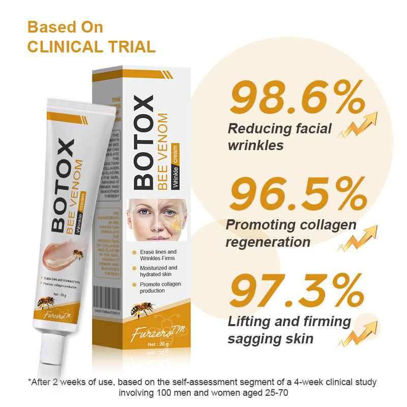 (🛰️Made and Shipped from Canada✅) 👩‍⚕️Furzero™ Botox Bee Venom Wrinkle Removal Cream-(LAST DAY 70% OFF)